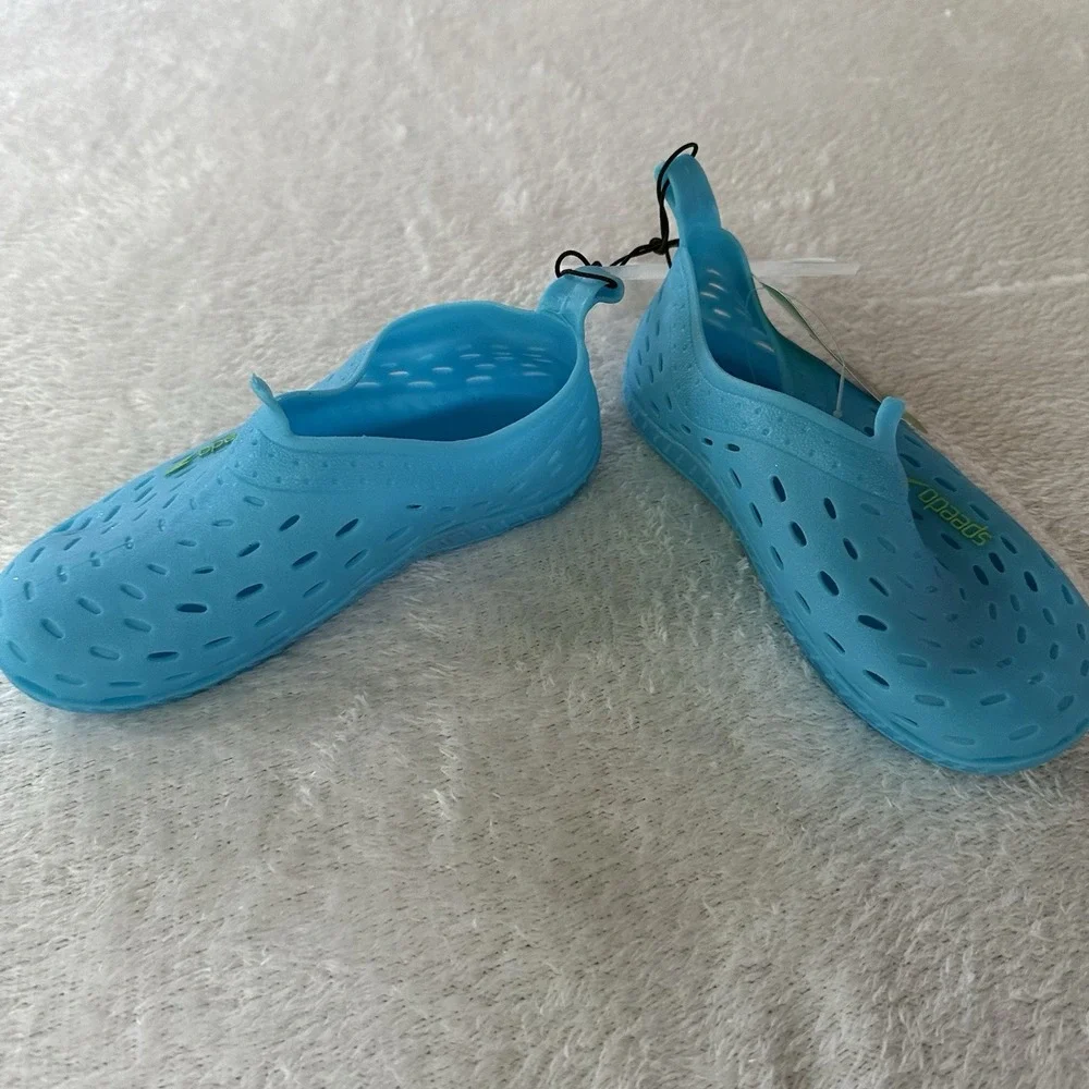 Speedo Kid's Boys Gilrs Jelly Water Aquatic Shoes Light Blue Med 5-6